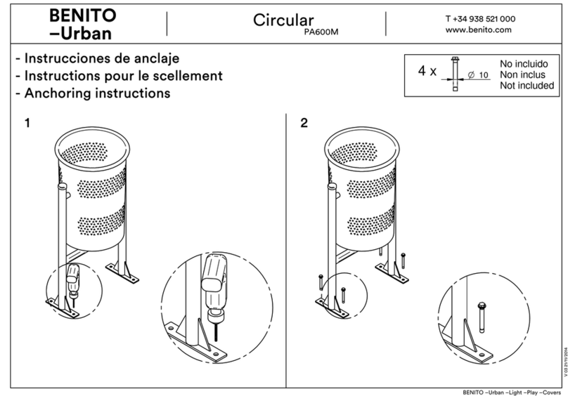 BENITO Urban Circular PA600M Installation instructions