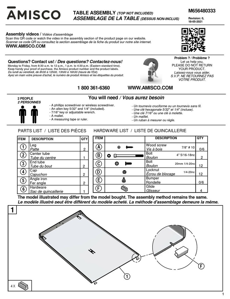 Amisco M656480333 User manual Amisco M656480333 User manual