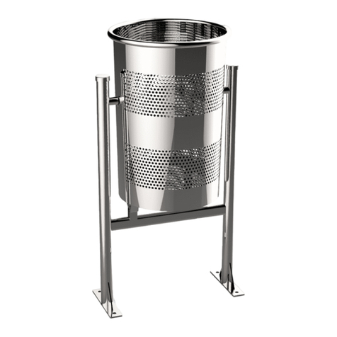 BENITO Urban Circular Inox PA600MI Anchoring instructions