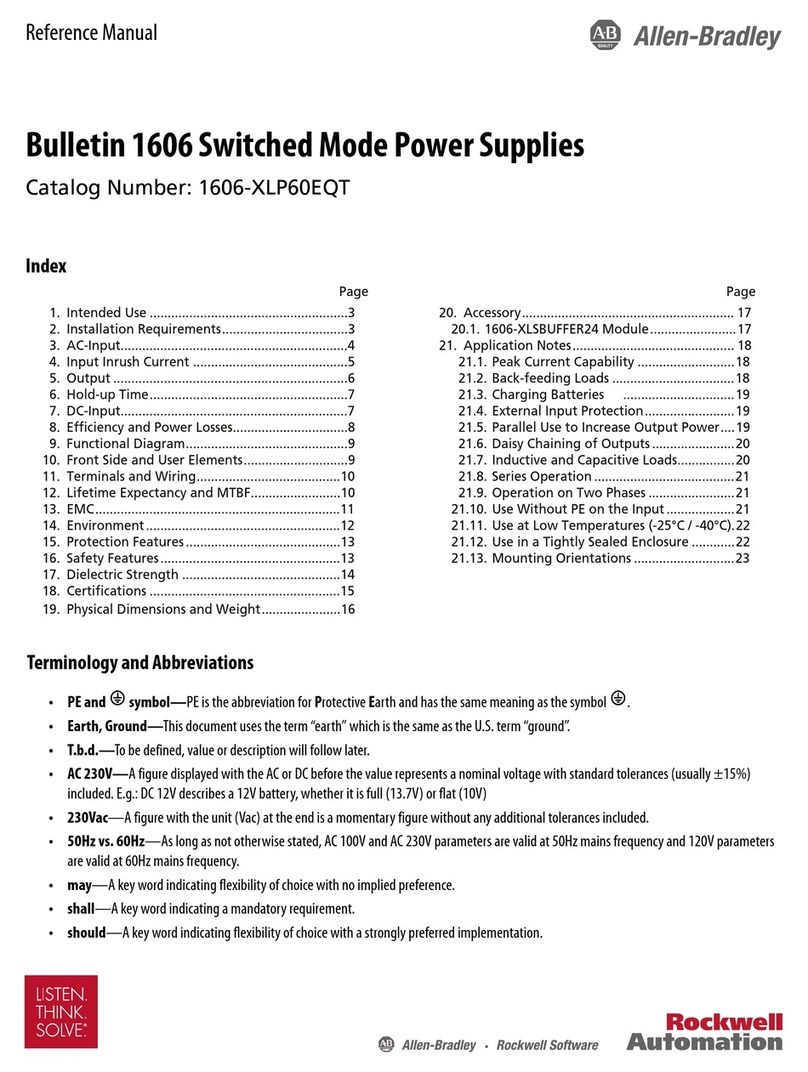 Allen-Bradley Rockwell Automation 1606-XLP60EQT User manual