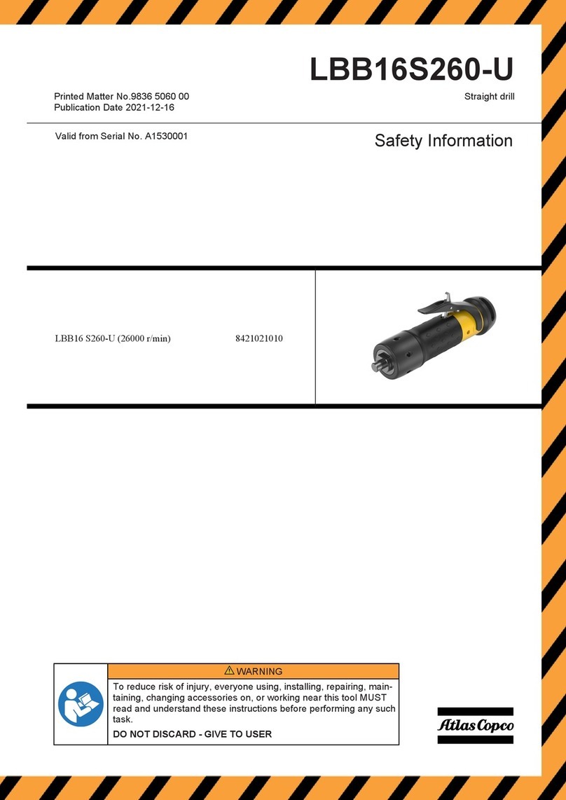 Atlas Copco LBB16S260-U Original instructions Atlas Copco LBB16S260-U Original instructions