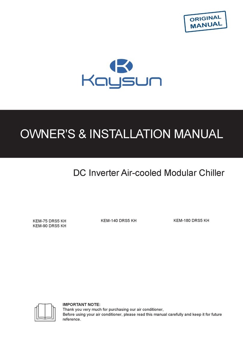 Kaysun KEM-75 DRS5 KH Owners & installation manual Kaysun KEM-75 DRS5 KH Owners & installation manual