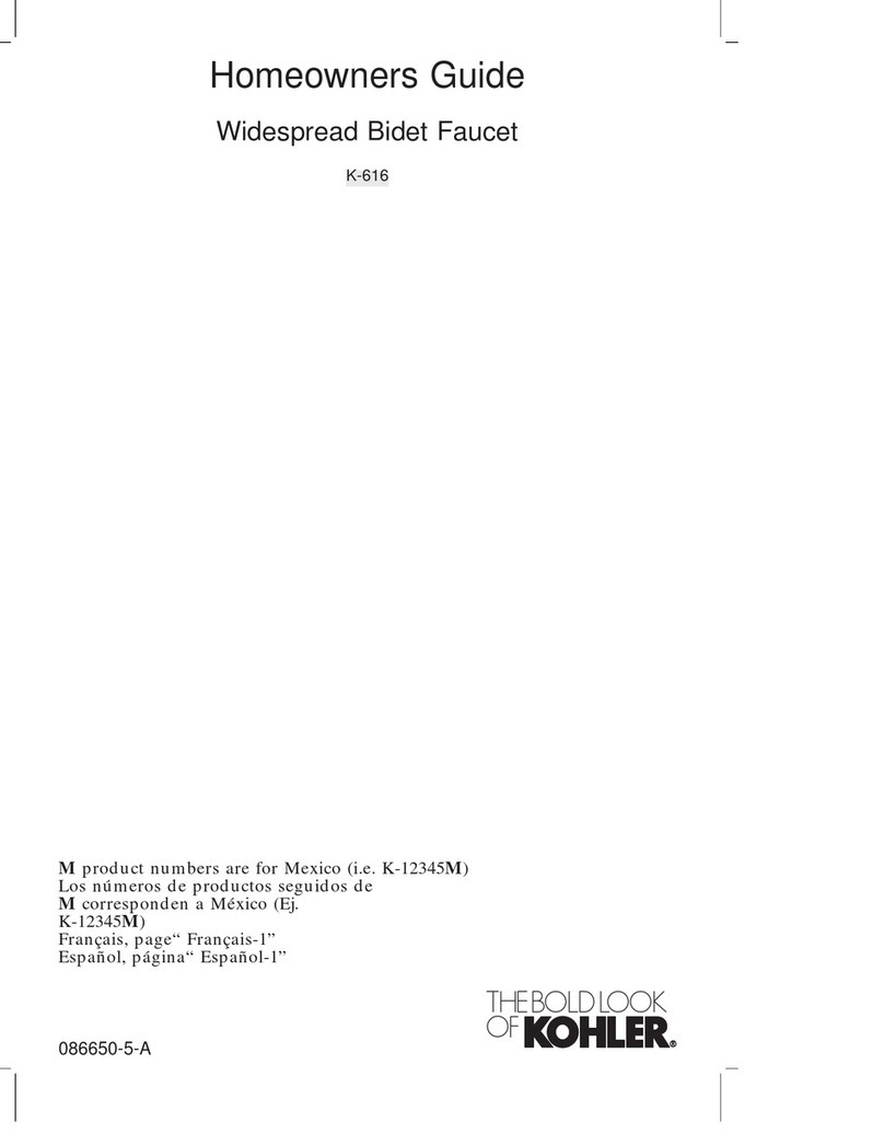 Kohler K-616 Assembly instructions