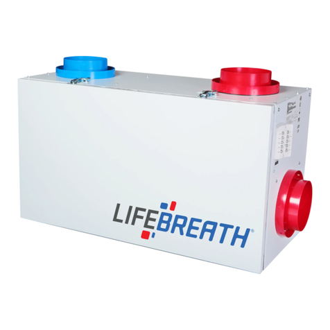 Lifebreath 155 MAX 2019 installation manual