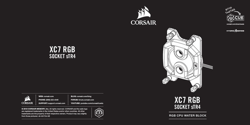 Corsair XC7 RGB SOCKET sTR4 manual