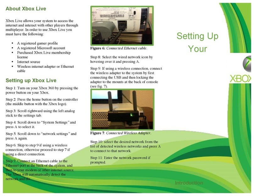 Microsoft Xbox 360 User instructions