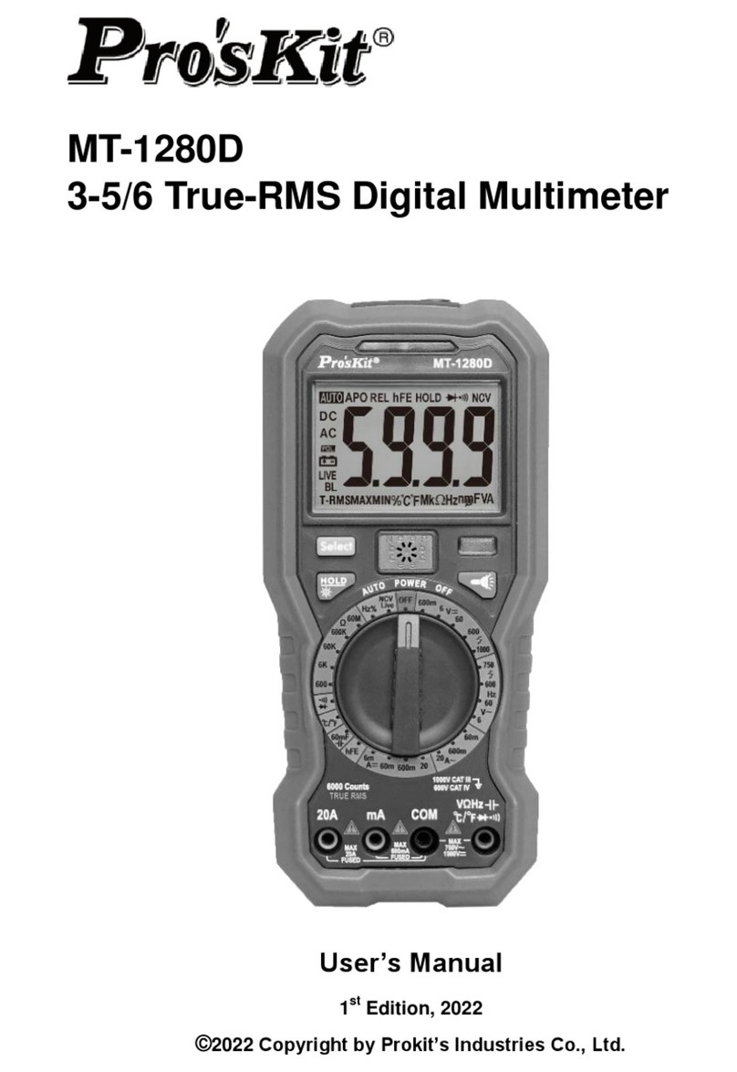Prokit's Industries Pro's Kit MT-1280D user manual