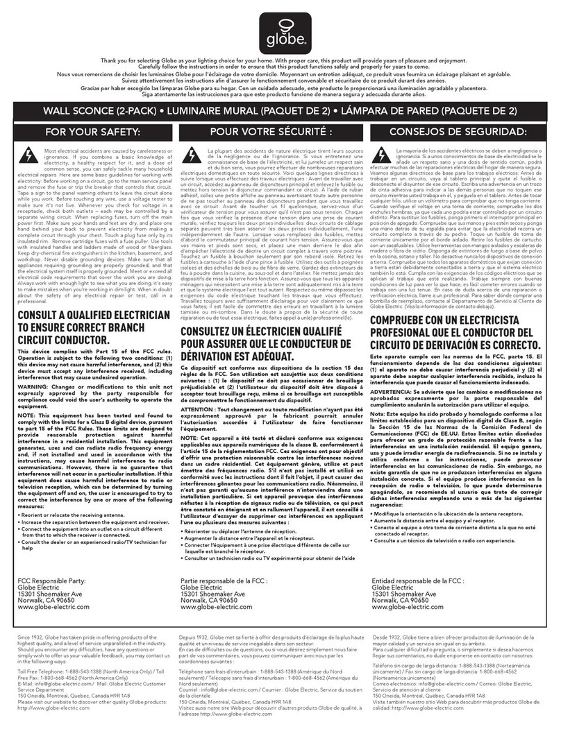 Globe 51848 manual