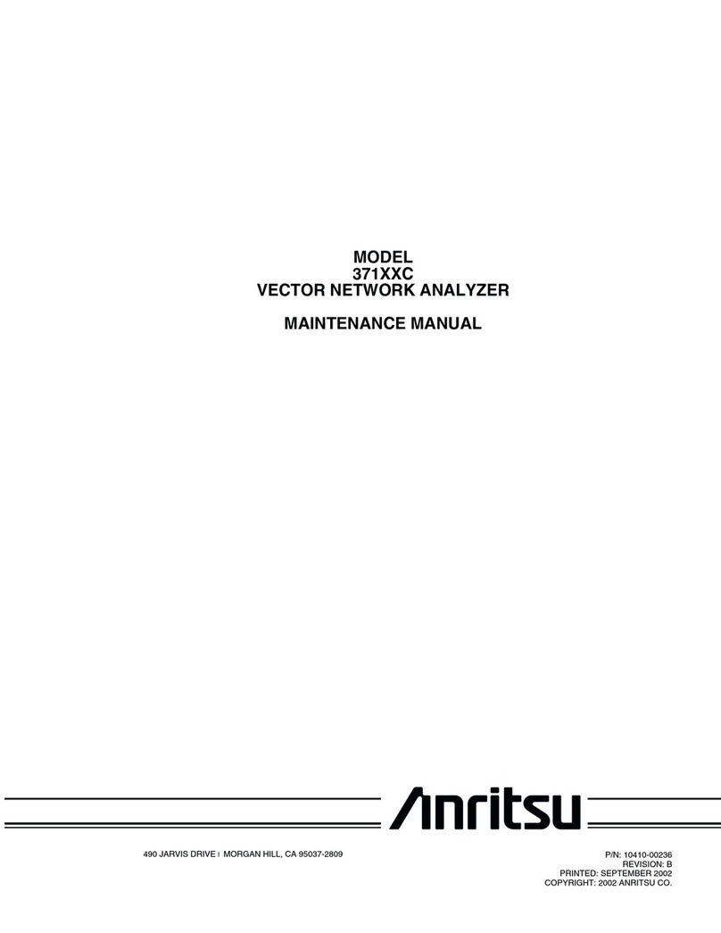 Anritsu 371 C Series Maintenance manual