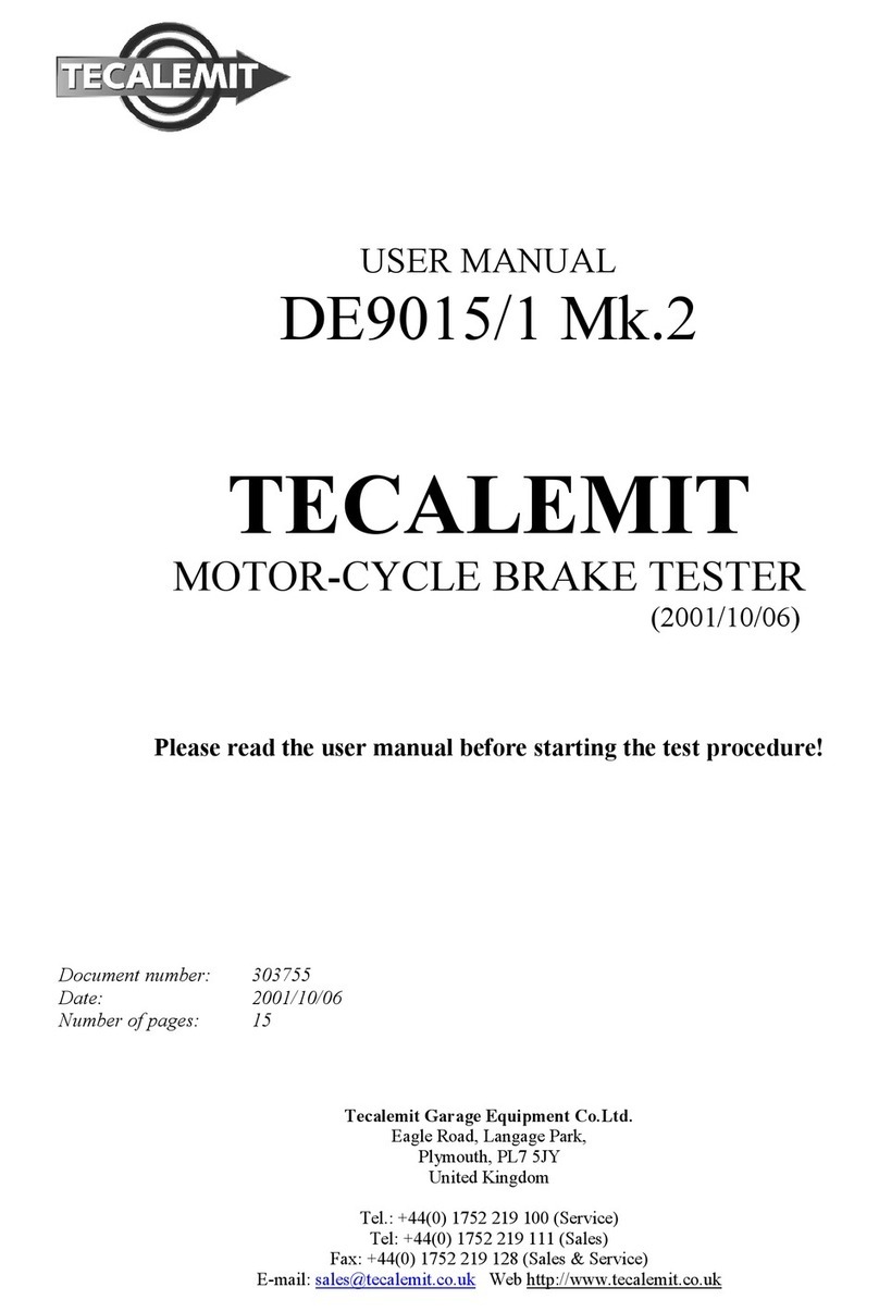 TECALEMIT DE9015/1 user manual