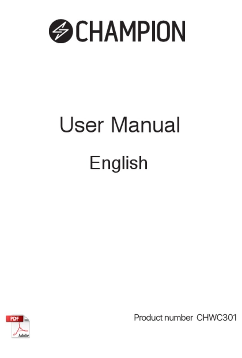 Champion CHWC301 user manual