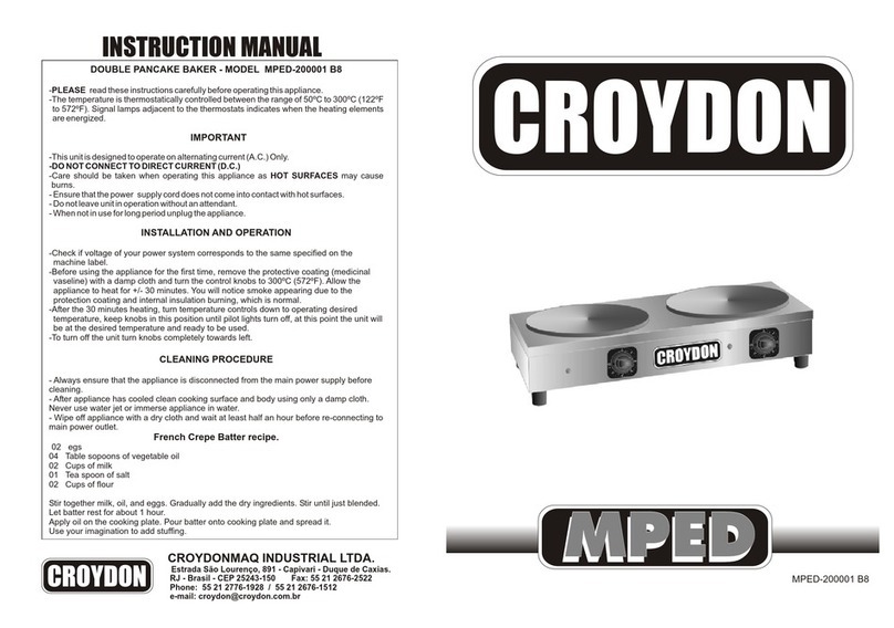 croydon MPED-200001 B8 instruction manual