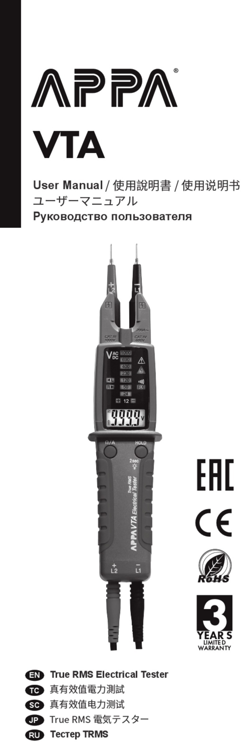 APPA VTA user manual
