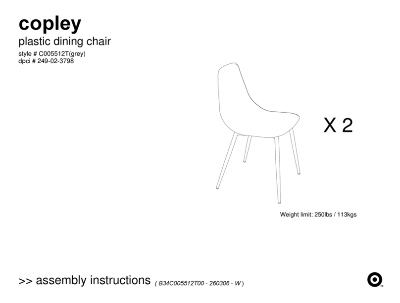 Dorel Home Products copley C005512T Assembly instructions Dorel Home Products copley C005512T Assembly instructions