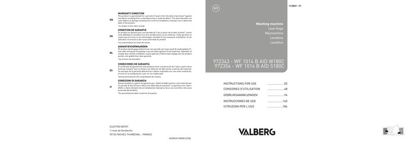 VALBERG WF 1014 B AID W180C Instructions for use