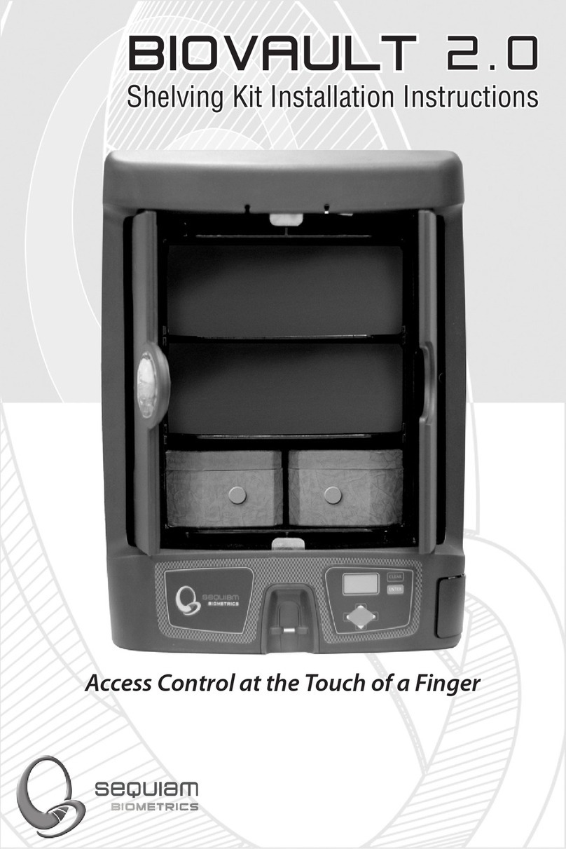 Sequiam Biometrics BIOVAULT 2.0 installation instructions