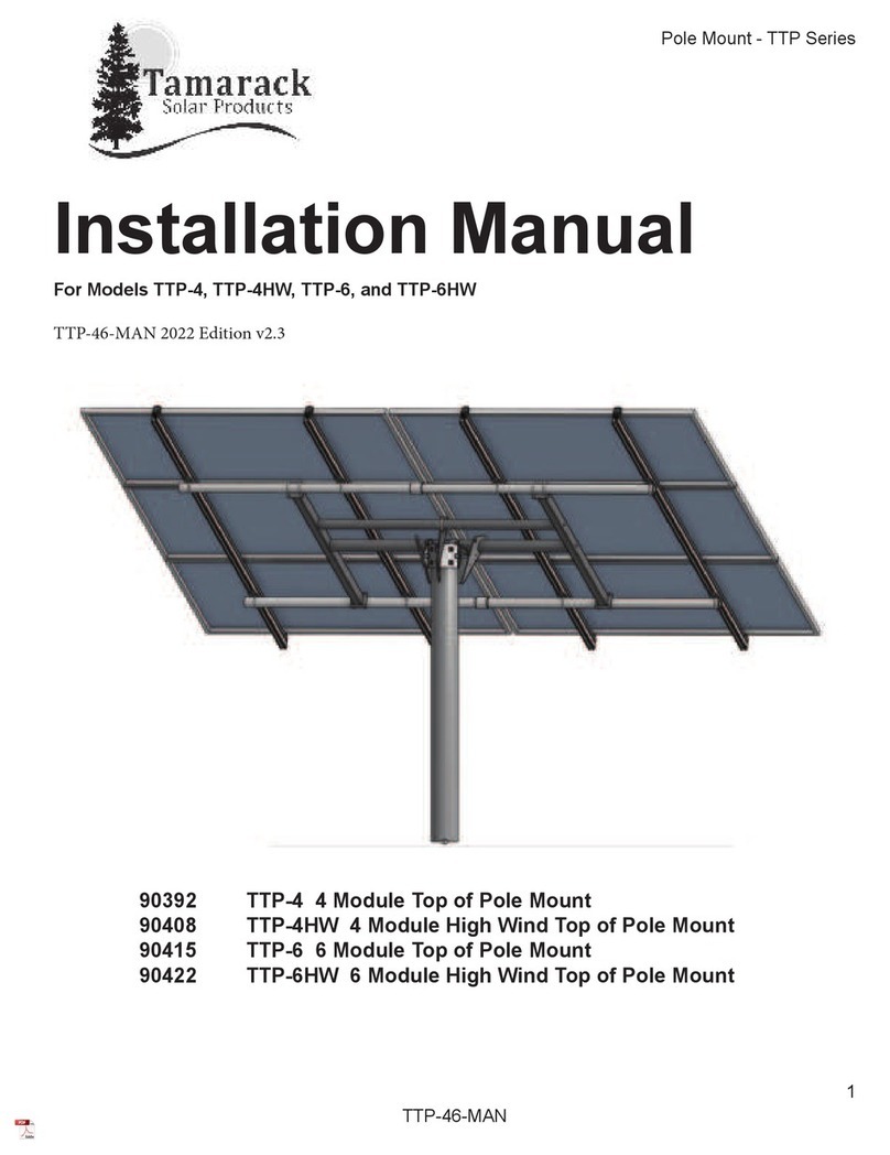 Tamarack Solar TTP Series installation manual