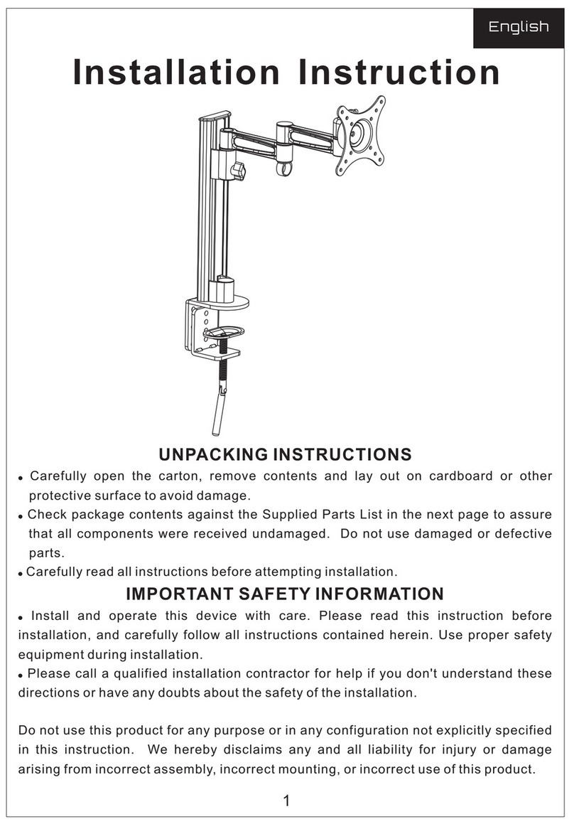 Display Mount Pro LCD542S Installation instruction