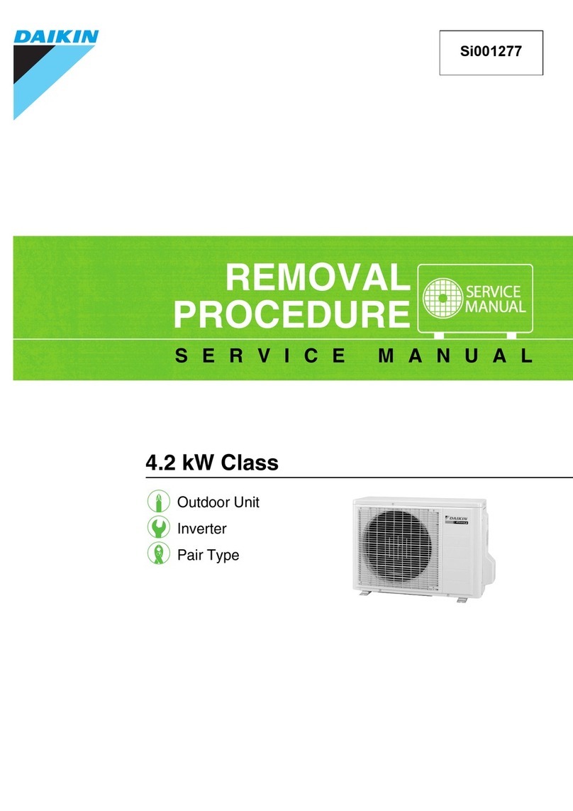 Daikin ARXS42G3V1B Service manual