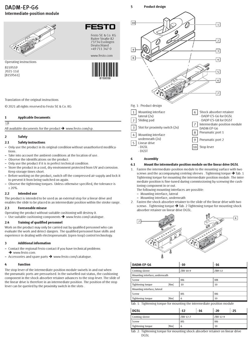 Festo DADM-EP-G6 operating instructions