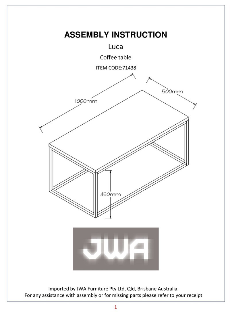 JWA Luca 71438 Assembly instruction