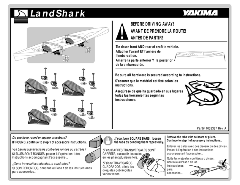 Yakima LANDSHARK quick start guide