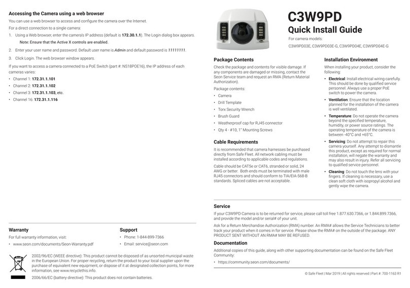Safe Fleet C3W9PD03E User manual