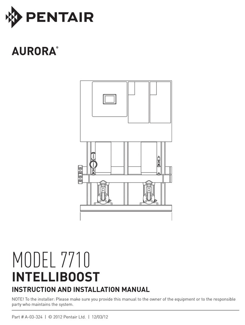 Pentair AURORA INTELLIBOOST 7710 Instruction and installation manual