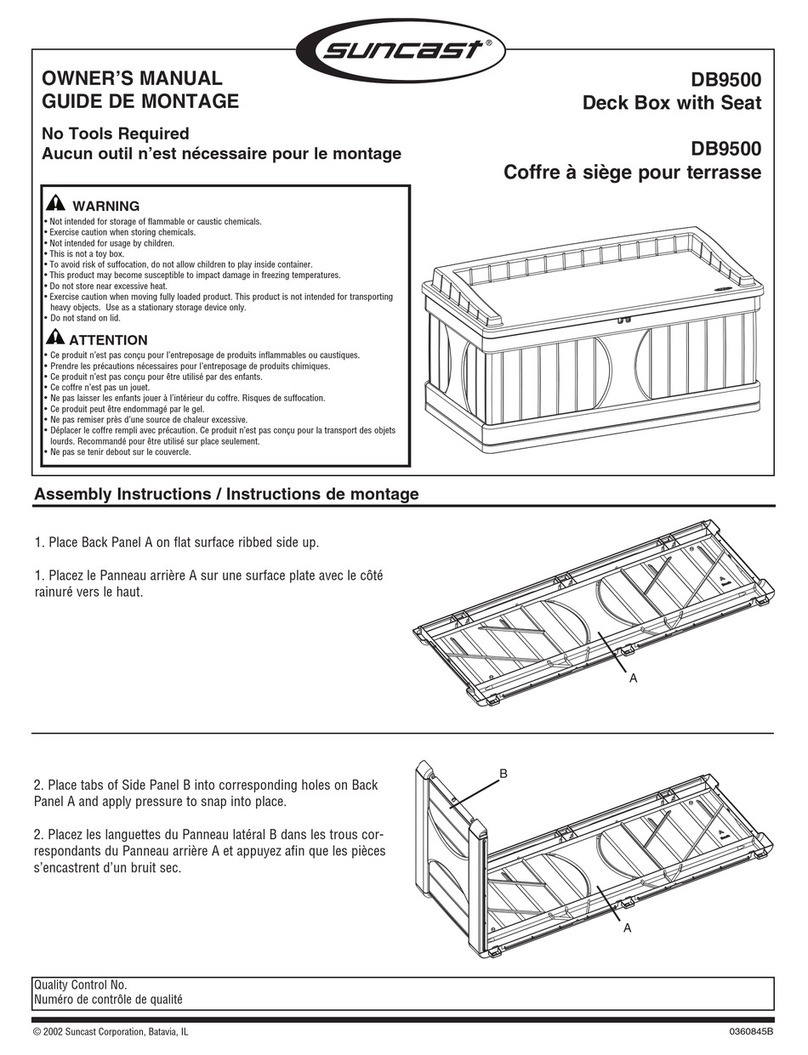 Suncast DB9500 User manual