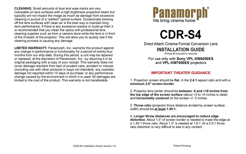 Panamorph CDR-S4 installation guide