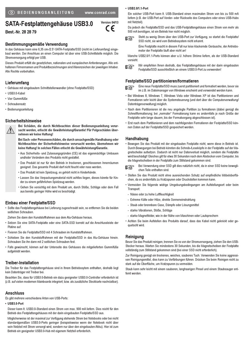 Conrad 28 28 79 User manual