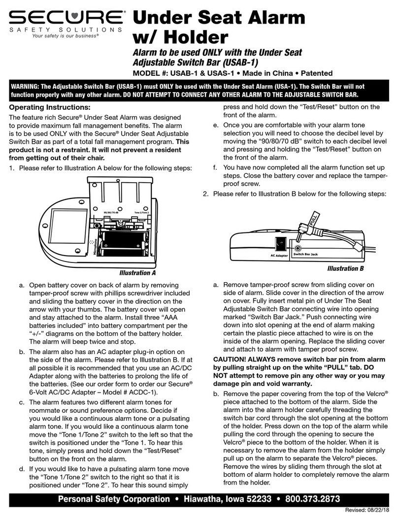 Secure USAB-1 operating instructions