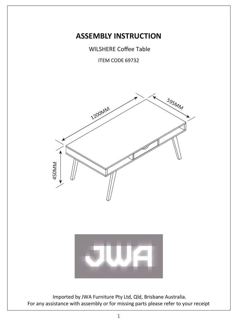 JWA WILSHERE 69732 Assembly instruction