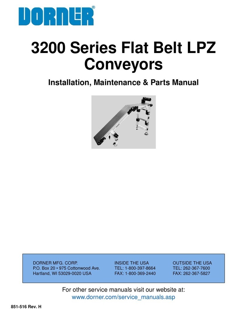 Dorner 3200 Series User manual