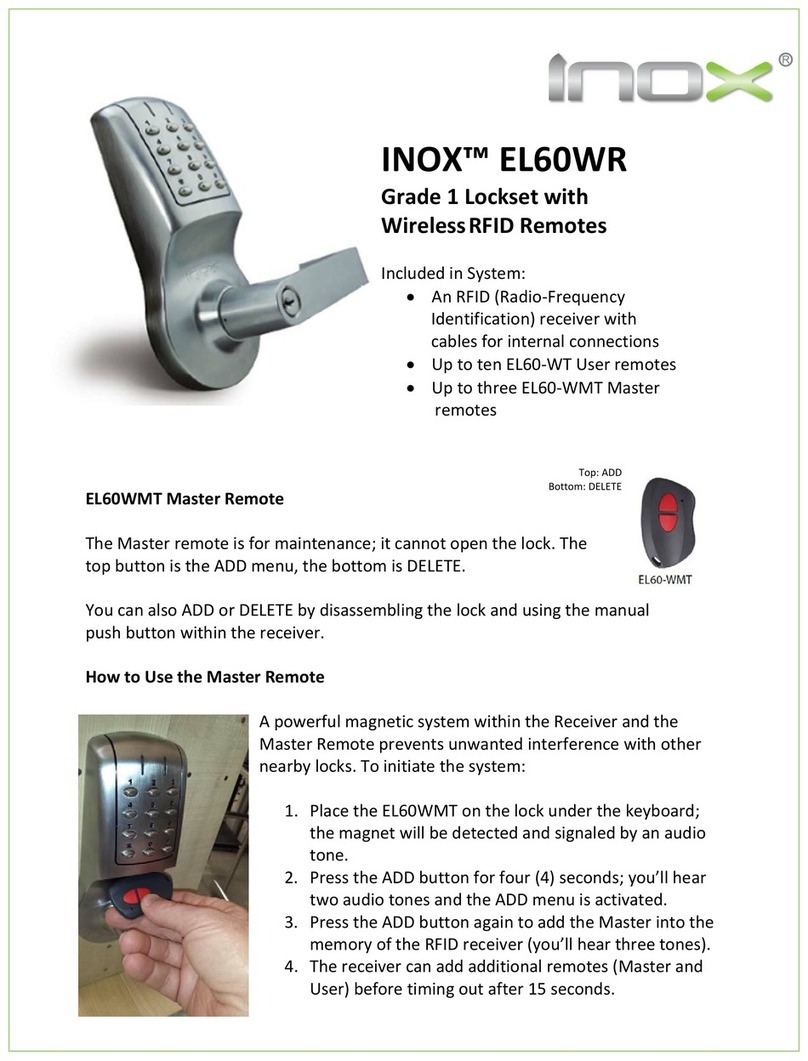 INOX EL60WR quick start guide