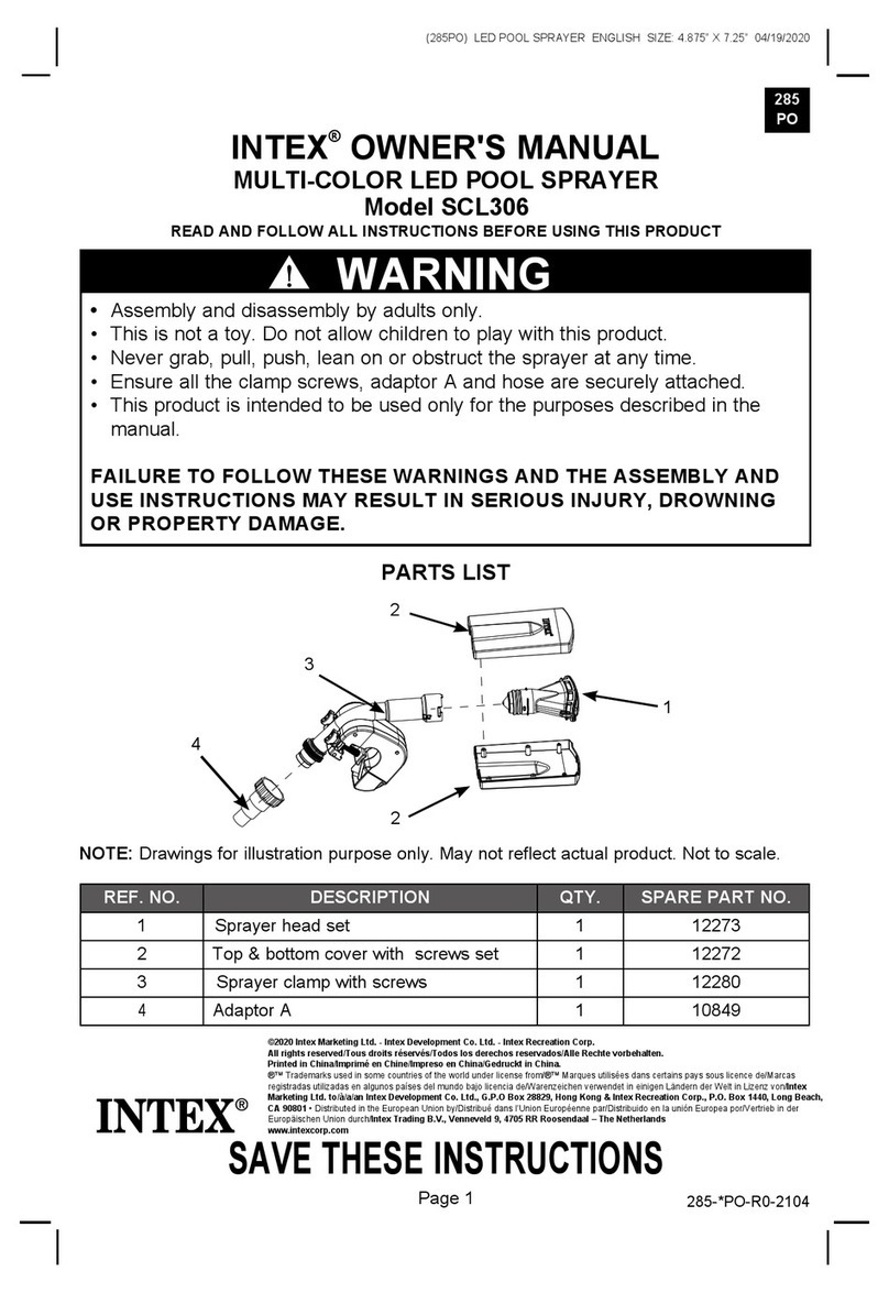 Intex SCL306 owner's manual