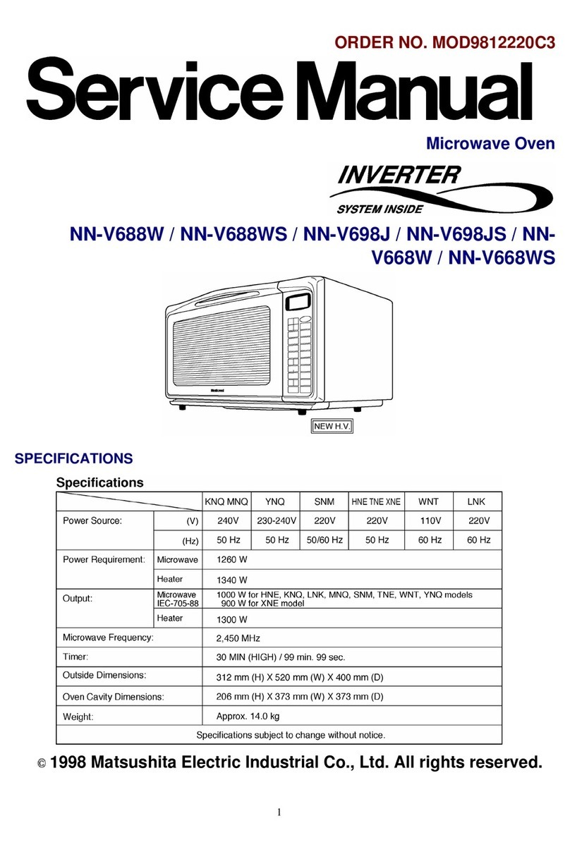 Matsushita Electric NN-V688W Service manual