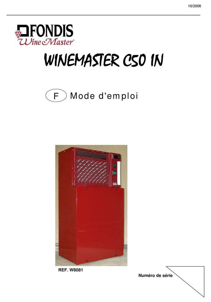 Fondis WINEMASTER C50 IN User manual