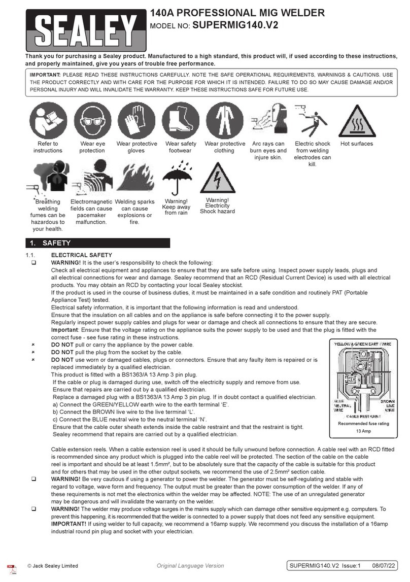 Sealey SUPERMIG140.V2 User manual