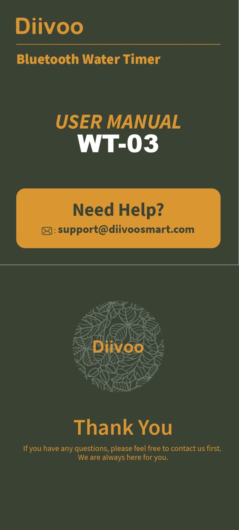 Diivoo WT-03 user manual