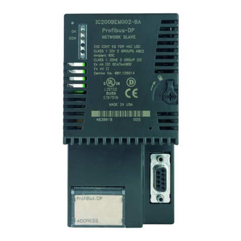 Emerson PACSystems VersaMax IC200BEM002 User manual