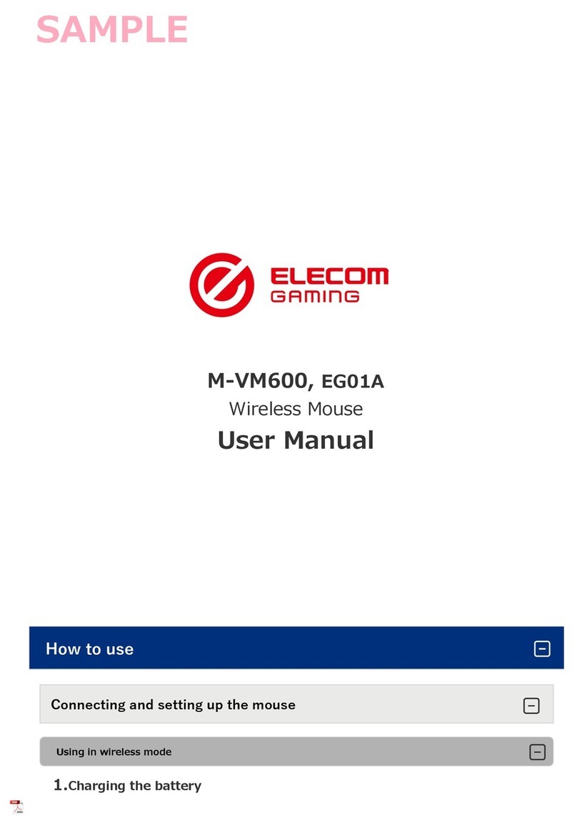 Elecom M-VM600 User manual