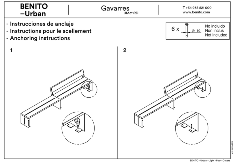 BENITO Urban Gavarres UM311RD Installation instructions