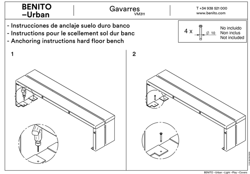 BENITO Urban Gavarres VM311 Installation instructions