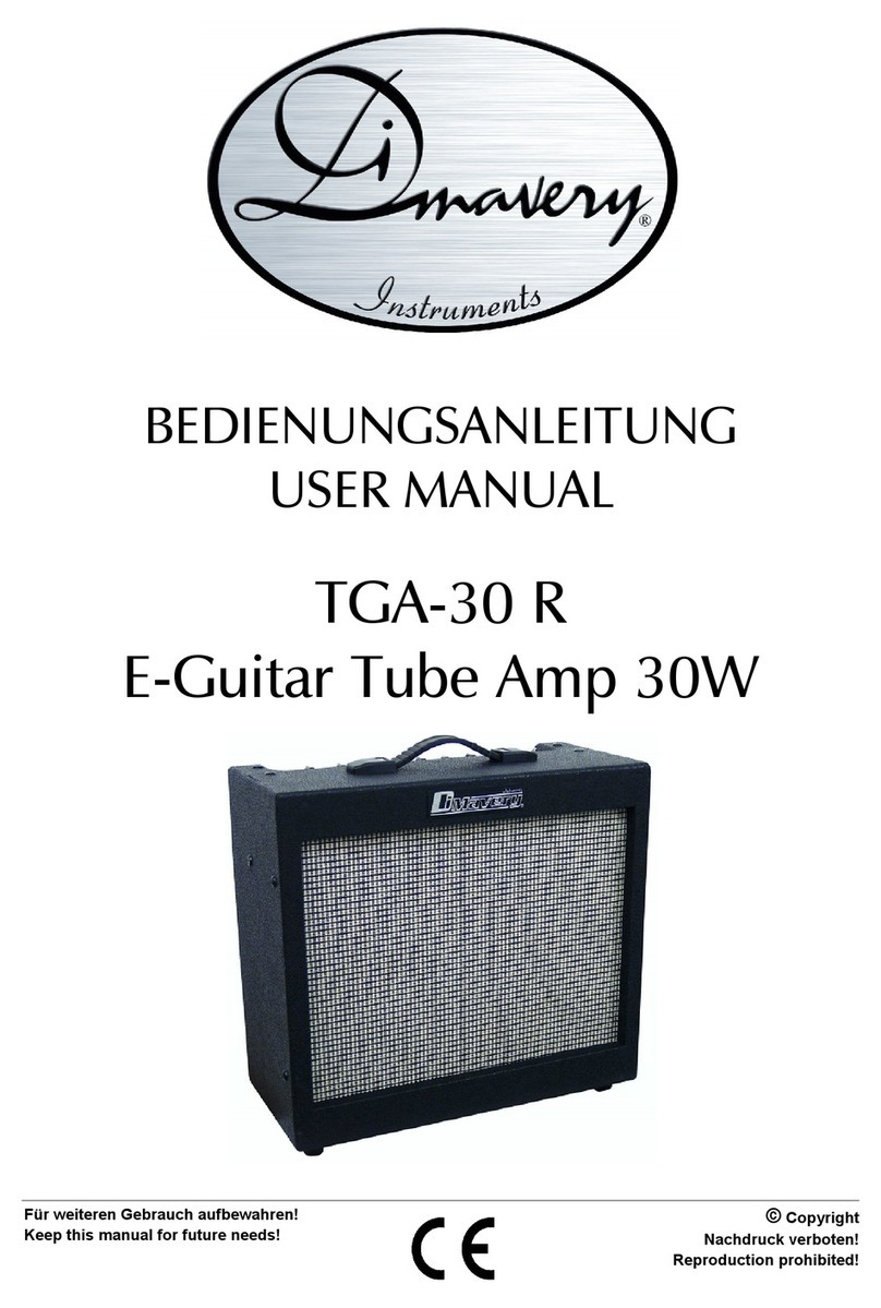 Dimavery TGA-30 R user manual