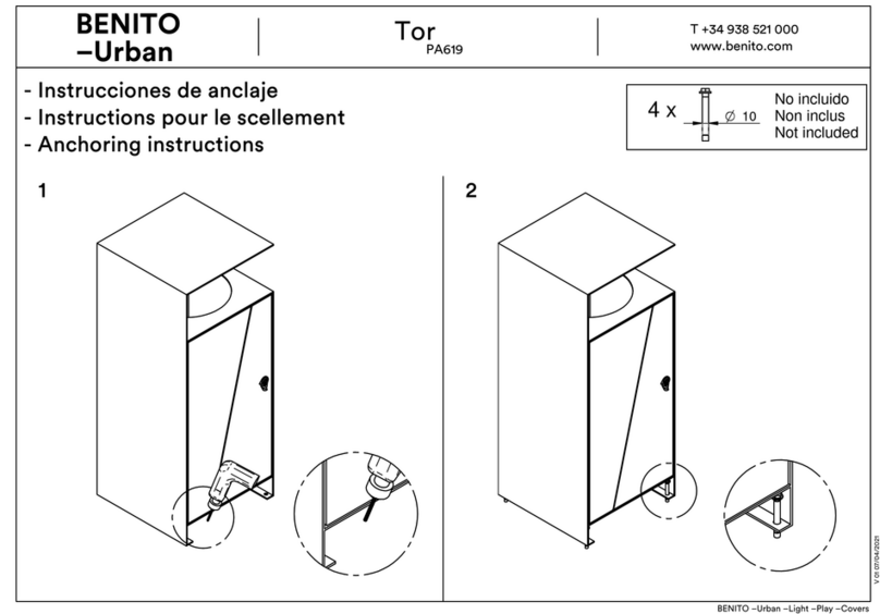 BENITO Urban Tor PA619 Installation instructions