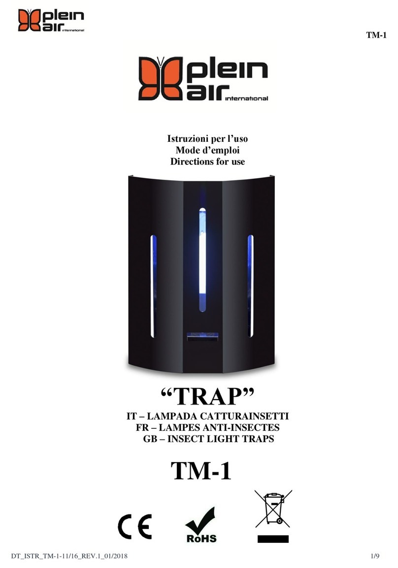 Plein Air TRAP TM-1 Directions for use
