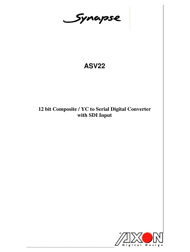 Axon Synapse ASV22 User manual