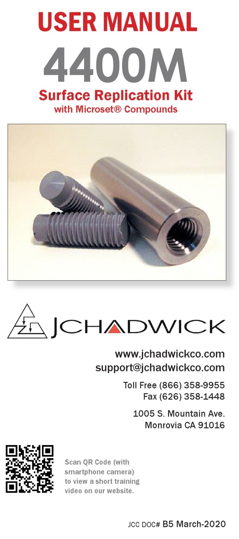 JCHADWICK 4400M user manual