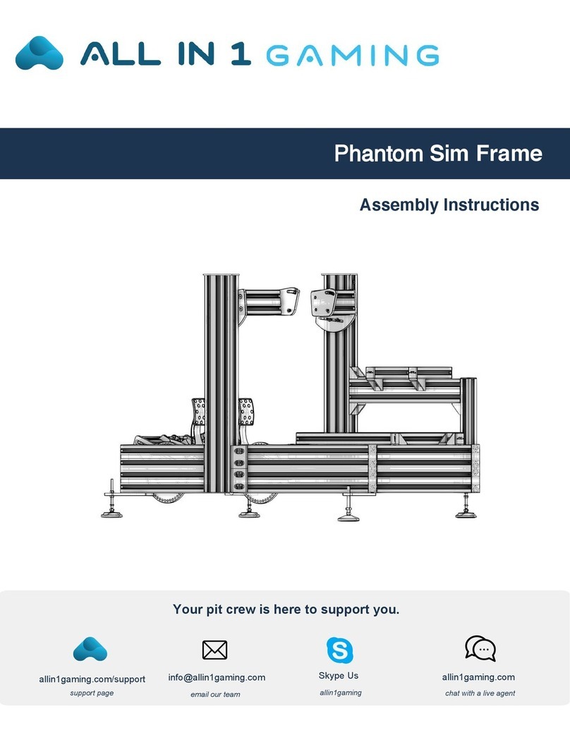 All In 1 Gaming Phantom Sim Frame Assembly instructions